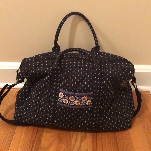 Vera Bradley Handbags - Vera Bradley Weekender Navy Bag